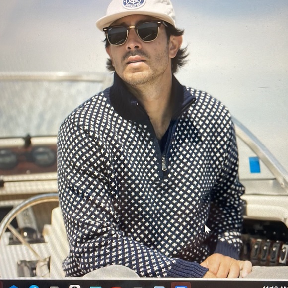 Long Wharf Supply Company NWT Men’s 1/4 Zip Edgartown SeaWell Sweater. Size XL - Picture 6 of 10